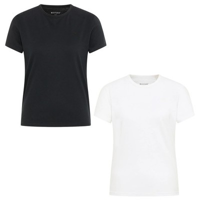 MUSTANG Women's T-Shirt - Ada, Round Neck, Short Sleeve, Regular Fit, Basic, Cotton...