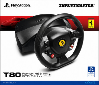 Thrustmaster T80 Ferrari 488 GTB Racing Wheel + Pedale   Lenkrad   Sonstig