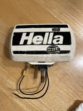 Hella 155 Black Driving Fog Lamp Black Back With Cover Untested Hella 155 Black Driving Fog Lamp Black Back With Cover Untested