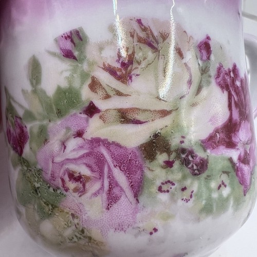 Vintage Floral Tea Cup Pink Rim Roses 2.5”x3.5”x2” - Picture 5 of 5