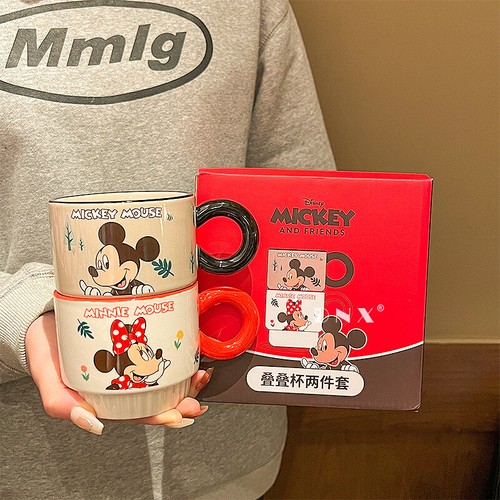 4 Pcs Disney Mickey Mug 330ml Ceramic Coffee Cup Minnie Teacup Daisy Cartoon Mug - Picture 12 of 13