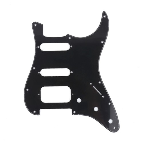 Musiclily Pro 11 Hole Round Corner HSS Guitar Pickguard para Strat Open Pickup - Imagen 7 de 12