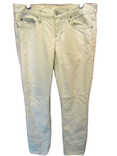 WOMENS GAP 1969 ALWAYS SKINNY WHITE PANTS SIZE 27 INSEAM 28" WAIST FLAT 15 1/2"