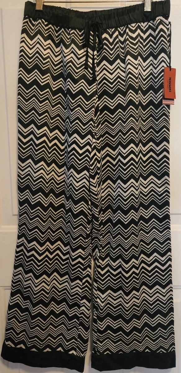 New Size Small Missoni for Target Black/White Chevron Silky Lounge