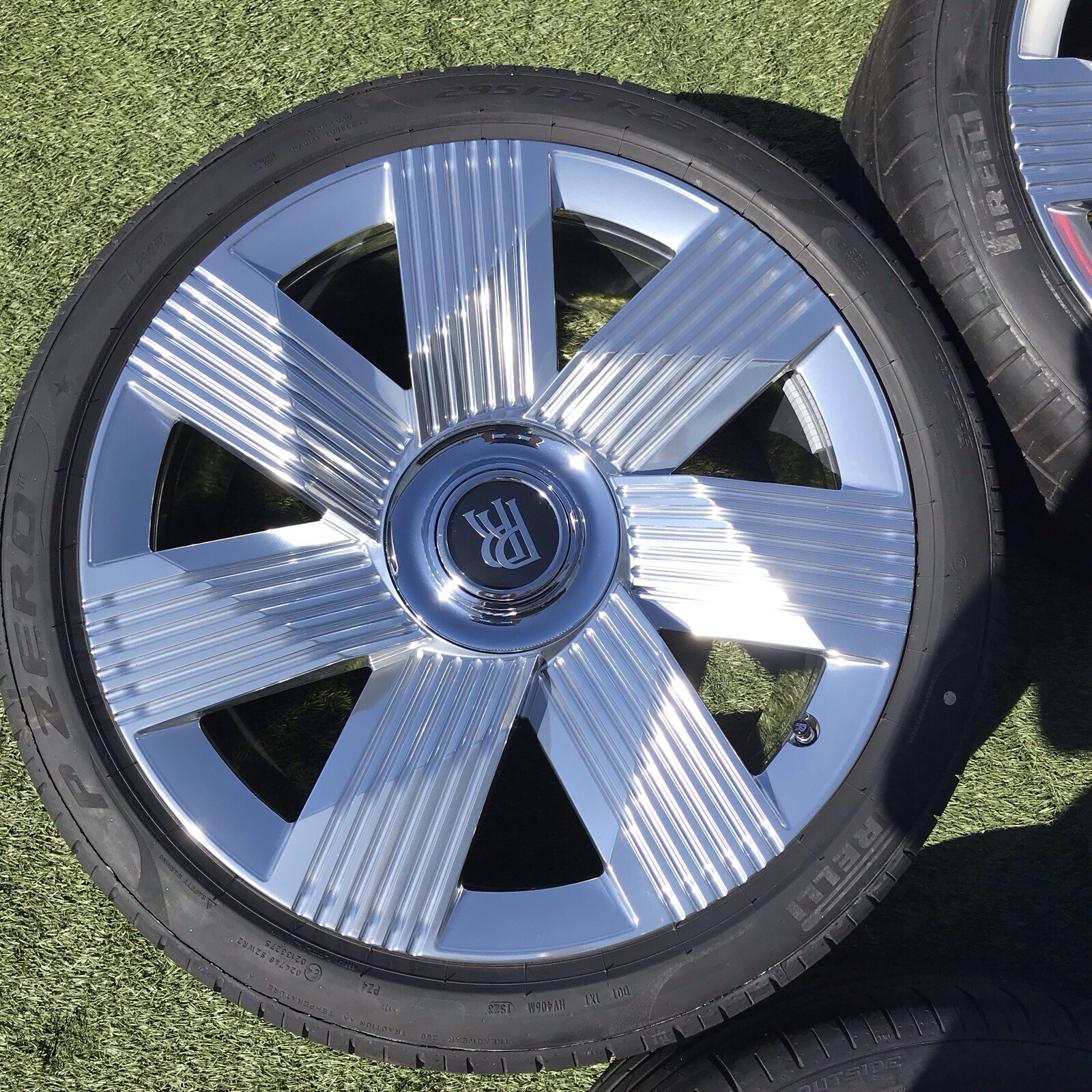 23 SPECTRE POLISHED ROLLS ROYCE RIMS TIRES TPMS NEW SET 4 OEM 90780 88056 WHEELS
