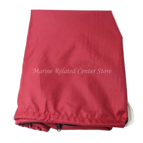 600D 15-20hp Full Outboard Boat Motor Engine Cover Dust Rain Protection Red - Imagen 8 de 10