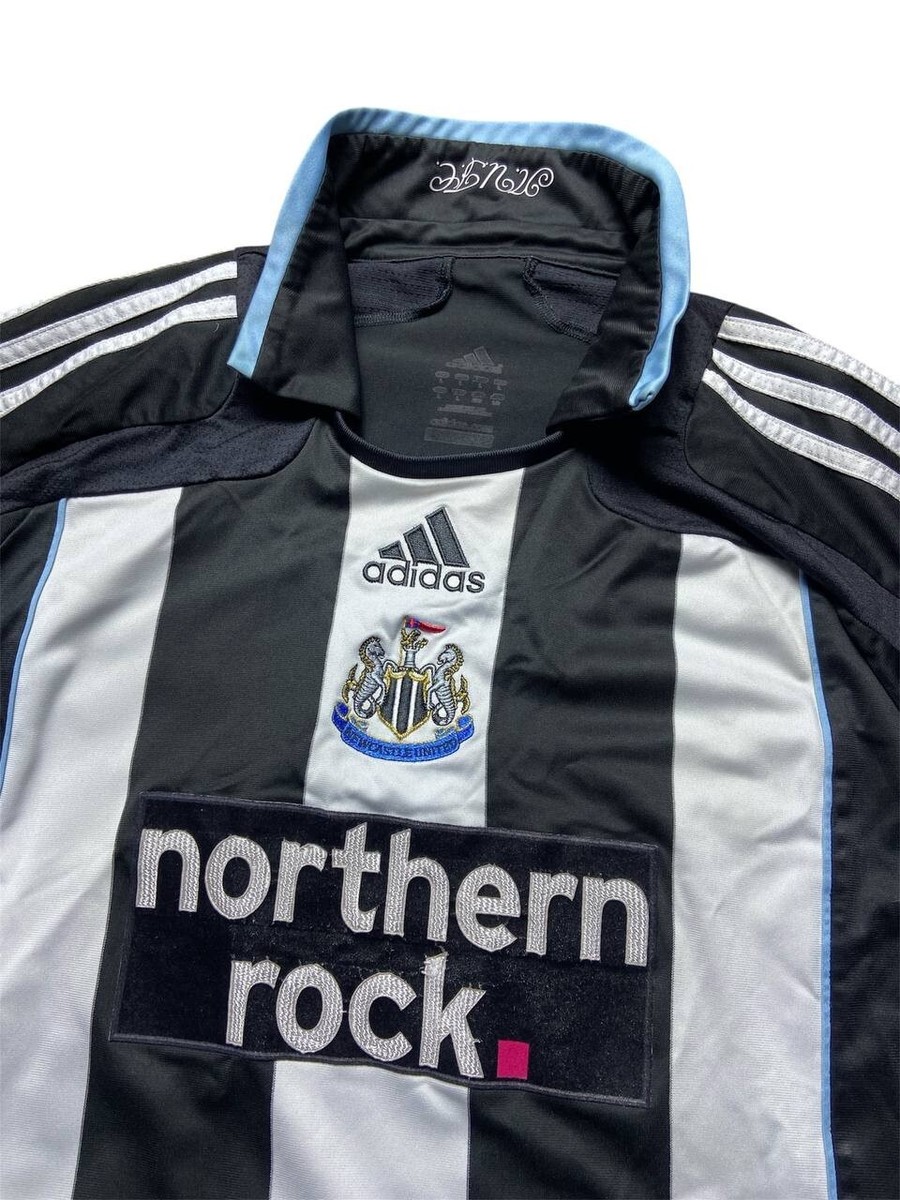 Newcastle United 2007/09 Home Football Shirt Adidas Soccer Jersey