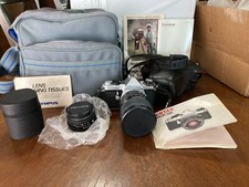 Pentax ME Super 35mm SLR Camera Kit w/ 50mm Lens and Accessories