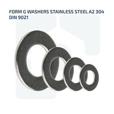M2.5 M3 M4 M5 M6 M8 M10 M12 FLAT FORM G WASHERS WIDE THICK STAINLESS STEEL