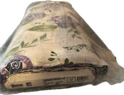 Shannon Embrace Double Gauze-Rosette Eggplant(By the Yard)