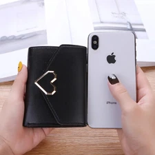 Fashion Love Women Wallet Leather Short Bag Mini Bifold Handbag Cute Coin Purse