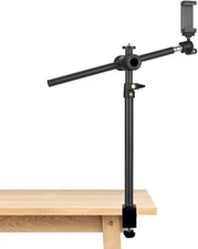 Overhead Camera Mount Desk Stand with 360Â° Adjustable Holding Arm