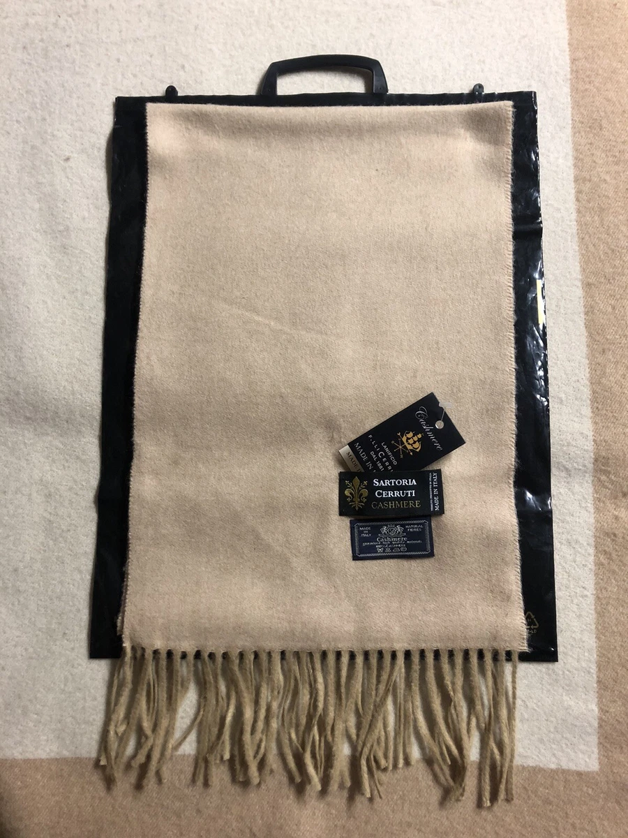 Sciarpa Invernale Unisex In Misto Cashmere Con Frange – 30% Cashmere 70% Poliestere, 30x180 Cm, Nera