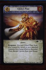A Game of Thrones CCG -  Gilded Plate #U 22