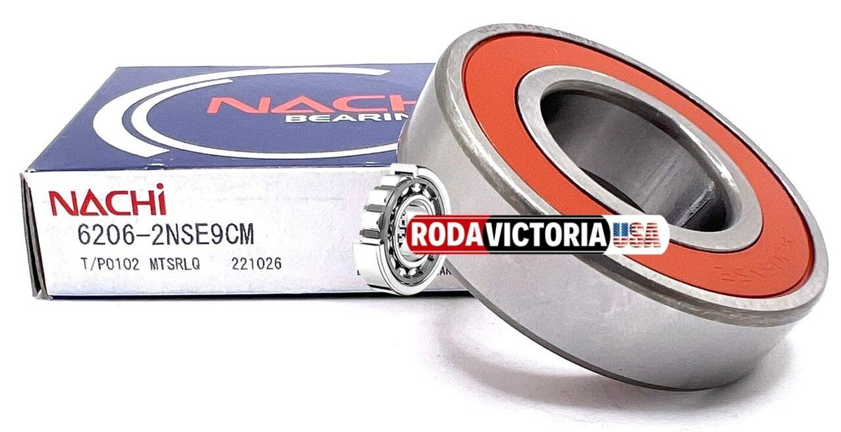 NACHI 6206 2NSE9 CM DEEP GROOVE BALL BEARING 30x62x16mm 6206-2RS