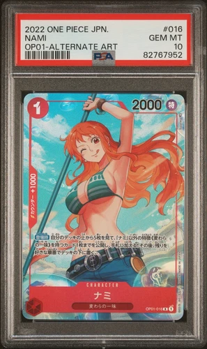 Nami OP01-016 R Parallel Alt Art 2022 Japanese PSA 10 One Piece Card