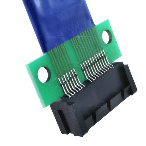 PCIe X1 Extension Cable Riser Card Flex Ribbon PCI Express 18pin 20cm Wire Lane - 第 4/6 張圖片