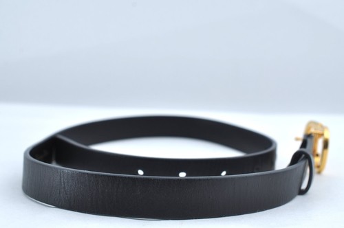 Autentica cintura Christian Dior in pelle misura 75 cm nera CD 1917M - Foto 5 di 10