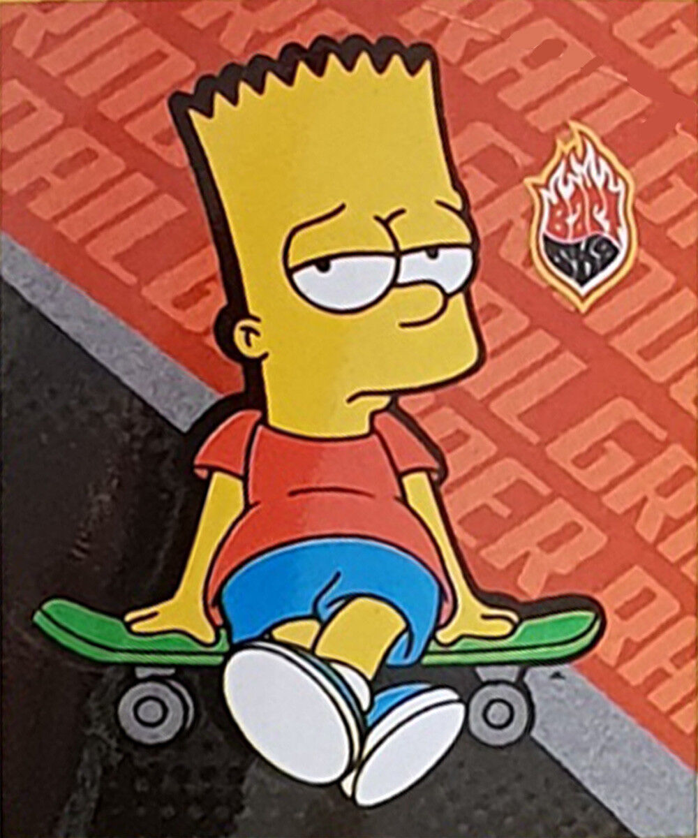 the simpsons skateboarding