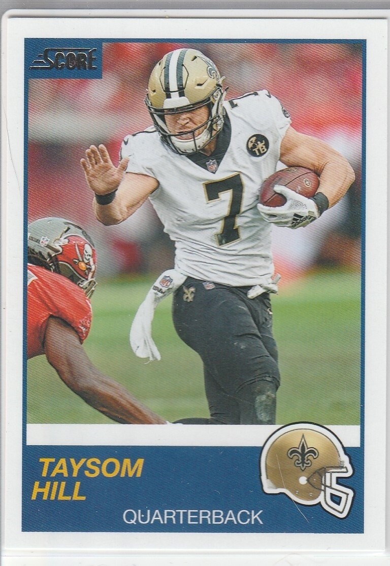Quarterback Taysom Hill Gear TAYSOM HILL ROOKIE CARD New Orleans