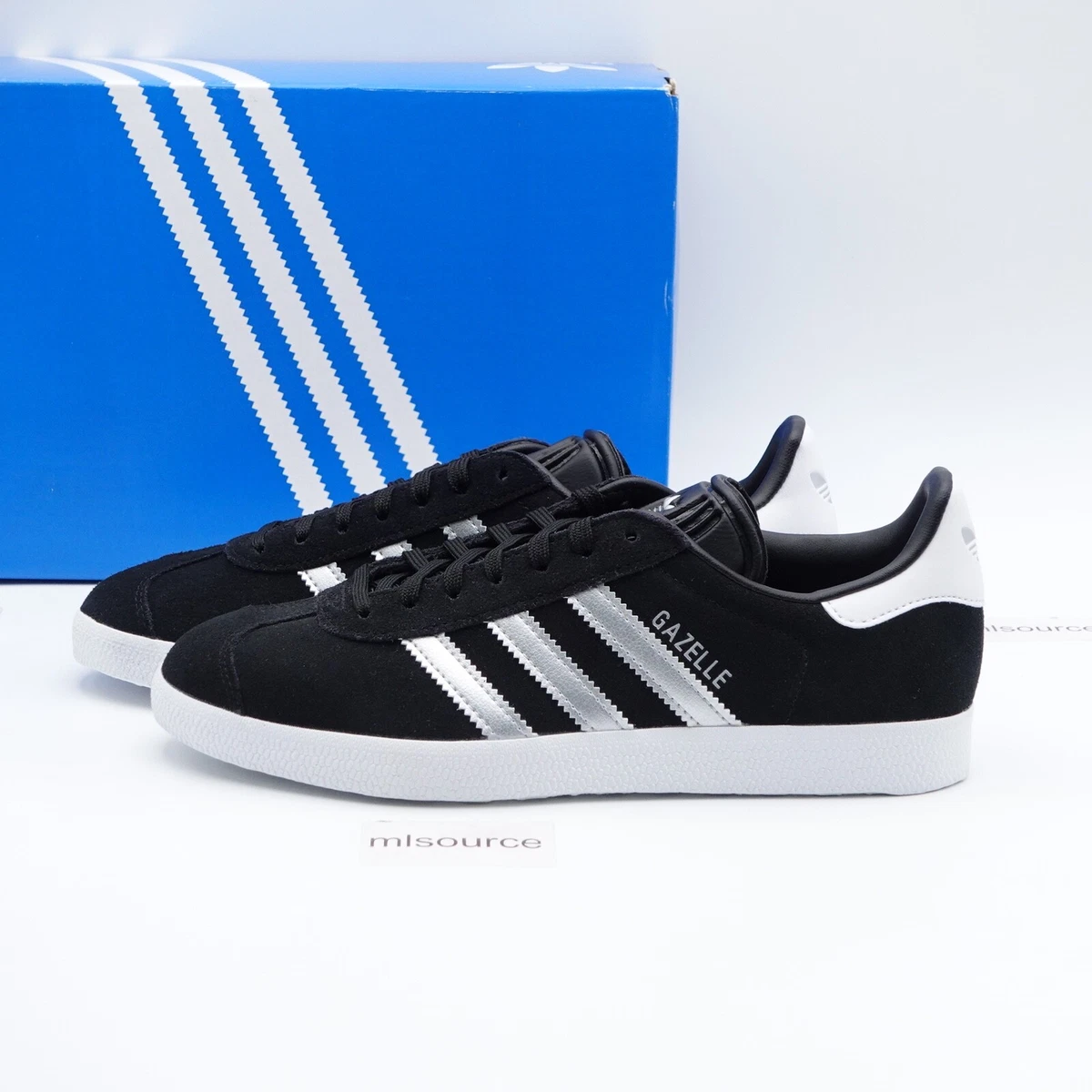 adidas Gazelle Black Silver Metallic W for sale | eBay