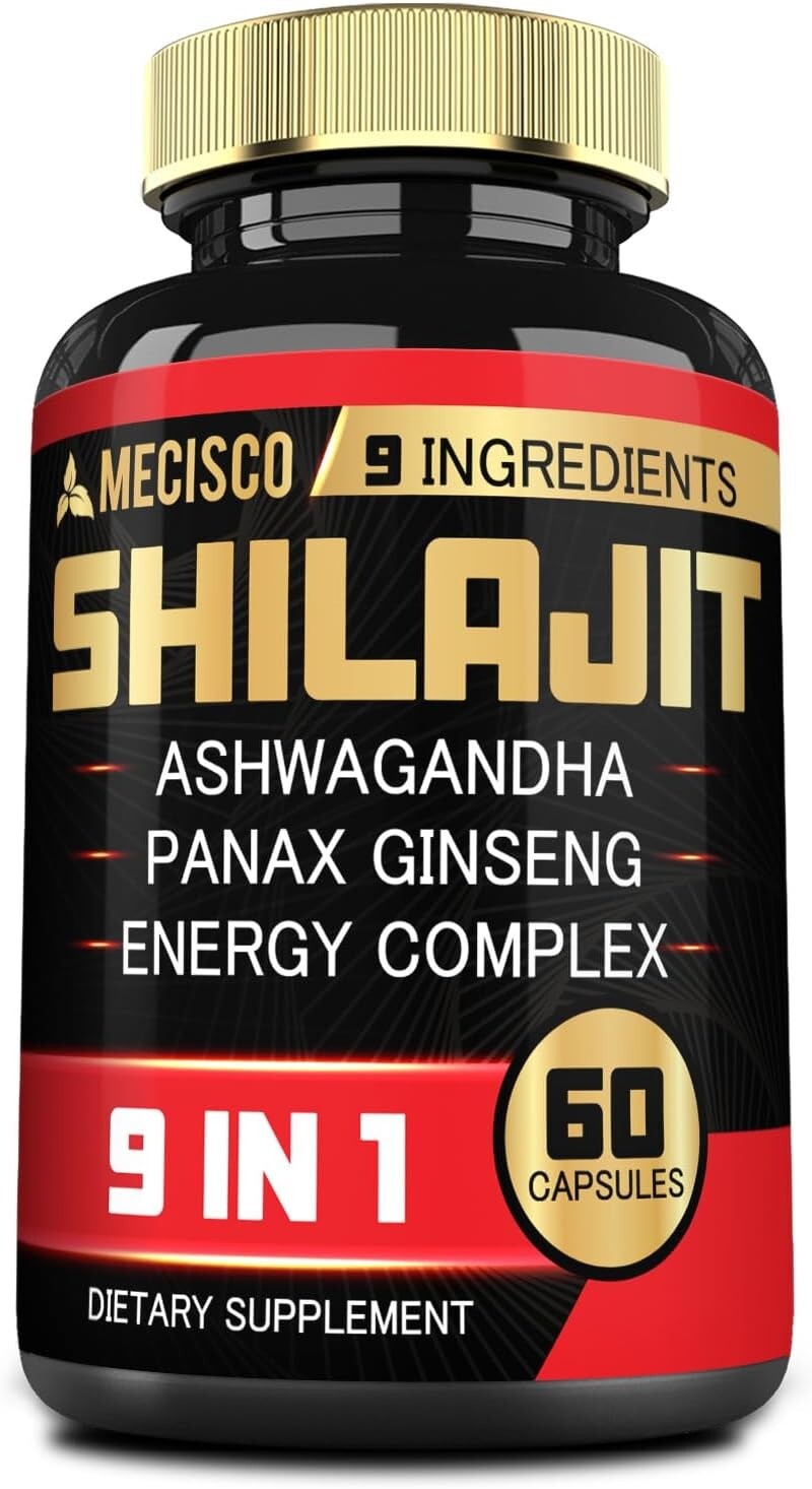 Himalayan 1000mg Organic Shilajit Energy, Stamina & Immunity Booster Brain Power