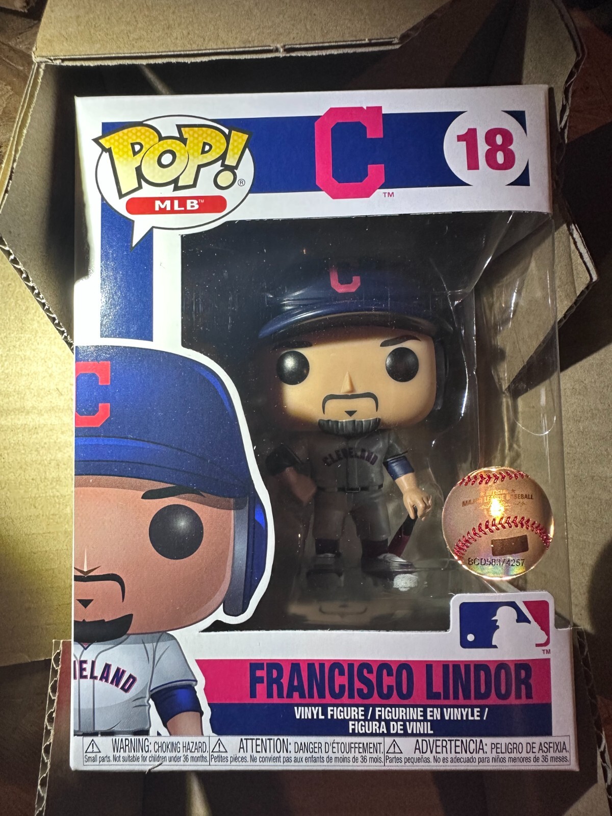 Funko Pop! Mlb Cleveland Indians Francisco Lindor #18 Collectible Vinyl Figure