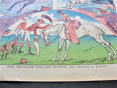 1880s-Our Imitation English Sports -Political Magazine Judge (2) Colored Pages. - Picture 9 of 10