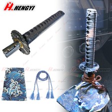 12inch Shift Knob Fabric Boot Cover Asia Katana Samurai Sword Grip Jdm Style