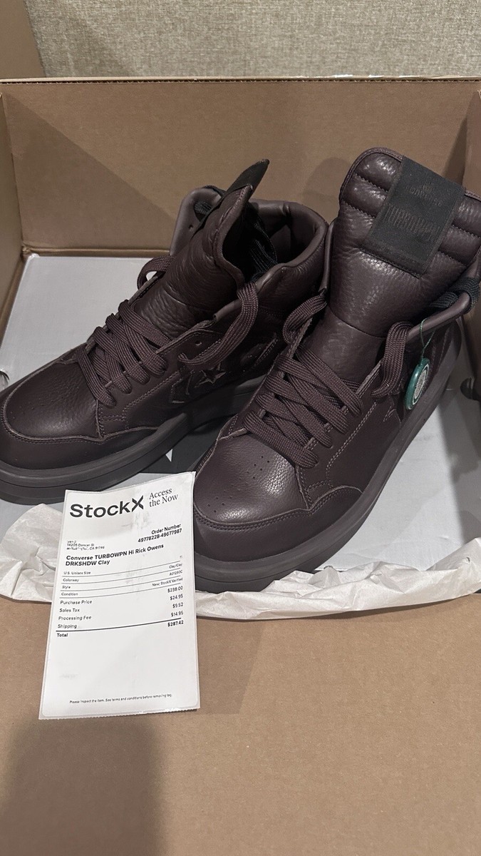Size 11 - Converse TURBOWPN Hi x Rick Owens DRKSHDW Clay | eBay Size 11 - Converse TURBOWPN Hi x Rick Owens DRKSHDW Clay | eBay