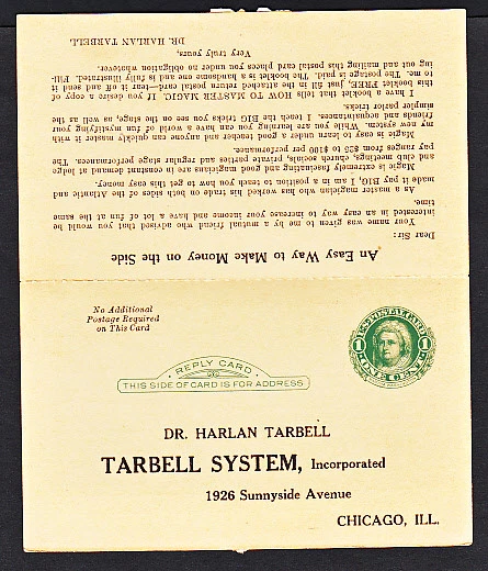 UY7 POSTAL CARD CONNECTICUT TO ERIE PENNSYLVANIA 1930 - Image 2 of 2