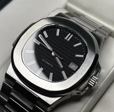 Square Dress 40mm Luminous Texture Dial Sapphire Japan NH35A Automatic Men Watch