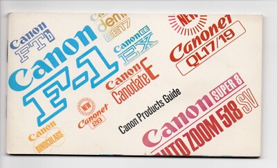 Canon - Canon Products Anleitung in Englisch 70 Seiten
