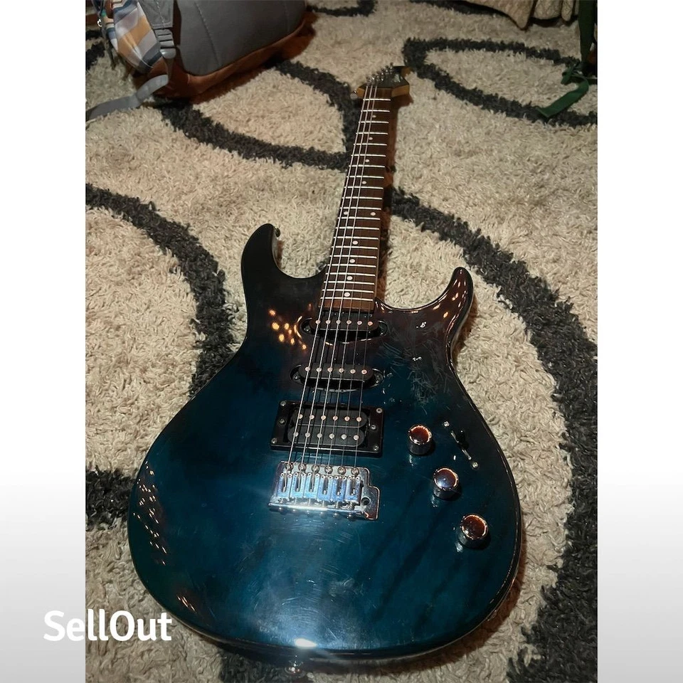 Jackson Electric Guitar 6-String Blue Solid Body Right-Handed Beginner - Image 2 of 4