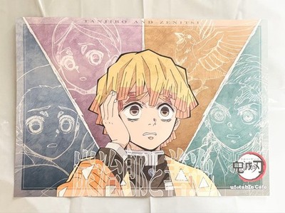 Kimetsu no Yaiba Zenitsu Agatsuma Placemat  UFOTABLE Cafe, Used (Case