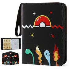 900 Card Pocket Binder 9 Pockets Trading Cards Album Folder - Pokemon Tail Black 900 Card Pocket Binder 9 Pockets Trading Cards Album Folder - Pokemon Tail Black - Image 1