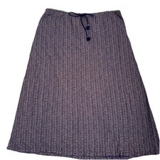 Maxi falda para mujer Eddie Bauer estampado azul y dorado talla XL