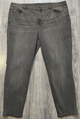 Vintage 90s Y2K Sears Canada Classic Skinny Jeans Black Women's Plus Size 24W