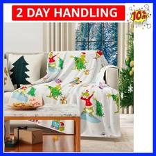 Collectibles The Grinch by Dr. Seuss Holiday Christmas Super Soft Cozy Plush ...