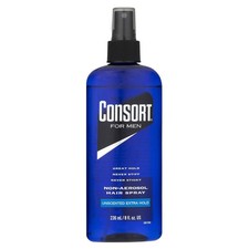 Unscented Hair Spray 8 oz 2 Pack Extra Hold Non Aerosol Pump Firm Hold Styling