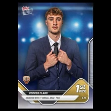 COOPER FLAGG - Topps Now #D1 - Draft Night - Rookie