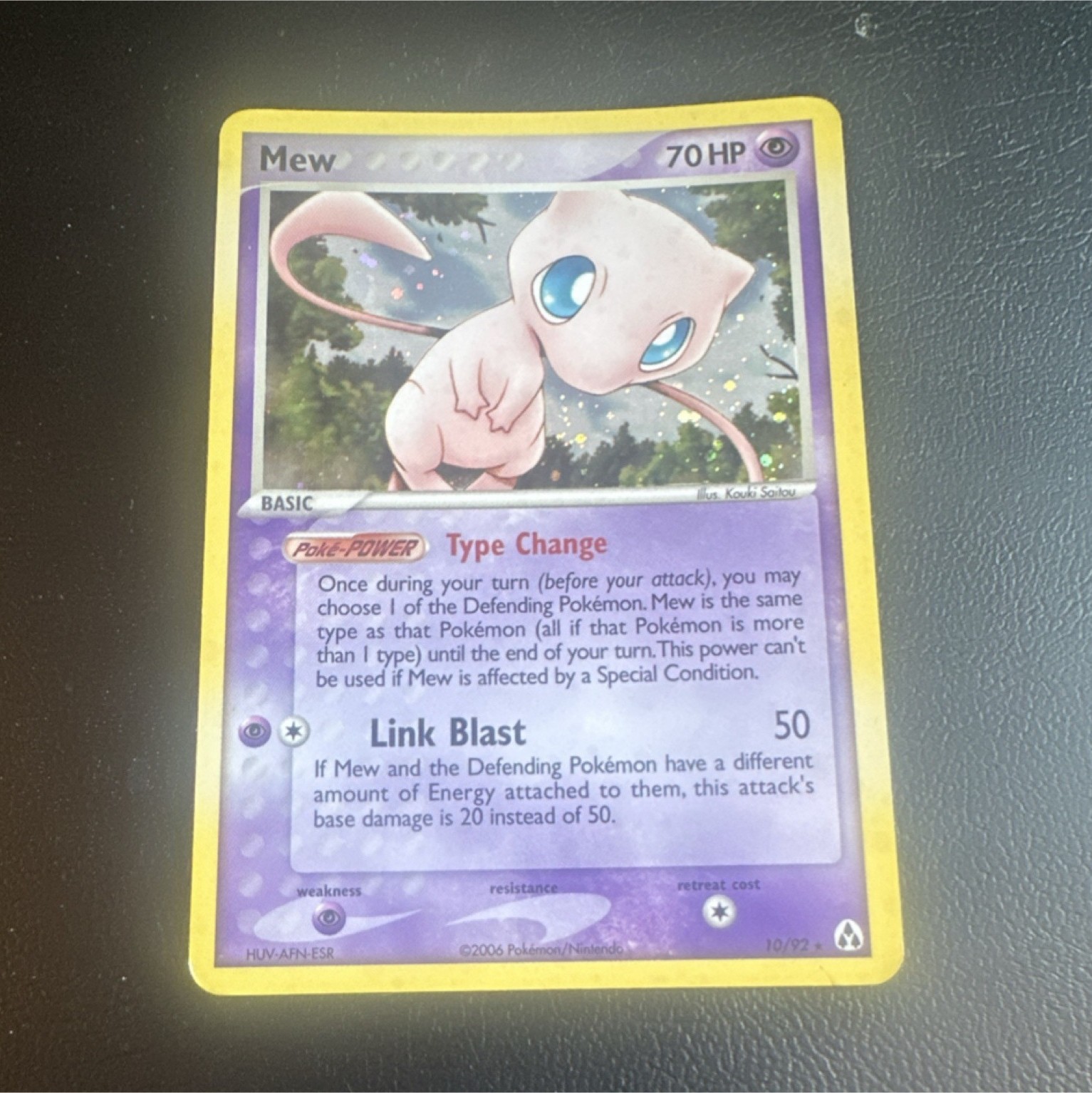 Pokémon TCG Mew Legend Maker Holo Rare 10/92 70 HP English Basic