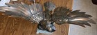 Vintage Japanese Cast Iron Falcon Hawk Statue Sculpture Metal Handmade Okimono — photo 1