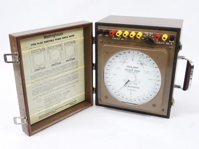 Westinghouse PI-161 Portable Phase Angle Meter (excellent cosmetics, untested)