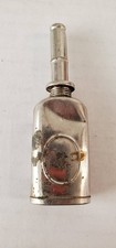 VINTAGE SILVER THUMB PUMP OIL CAN SEWING FISHING REEL GUN OILER MADE IN USA