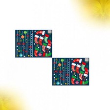  2 Pezzi Adesivi Finestra Natale Adesivi Decorazione Camera Decorazioni Festività