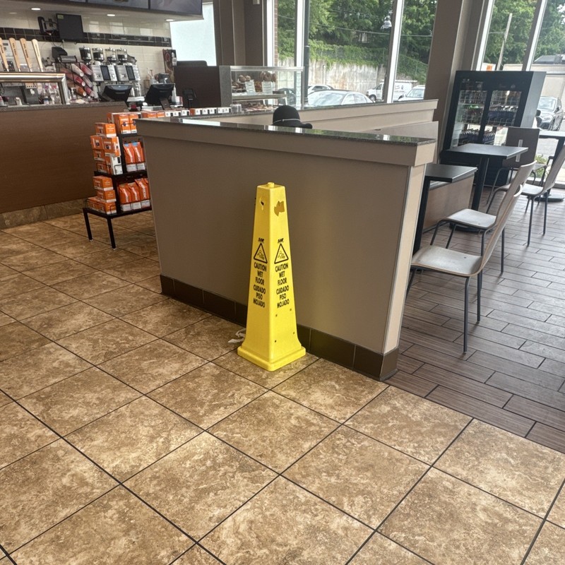 Yellow Fold-Up Caution Wet Floor Safety Warning Floor Cone Sign