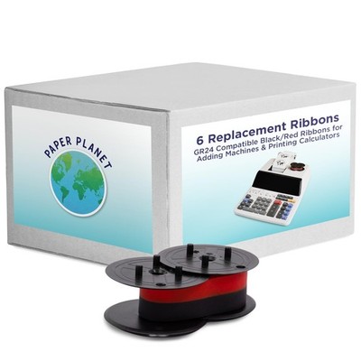 Red and Black Printing Calculator Ribbons Compatible with GR24 by Paper Plane...