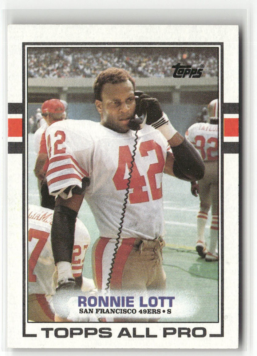 1989 TOPPS #9 RONNIE LOTT SAN FRANCISCO 49ERS