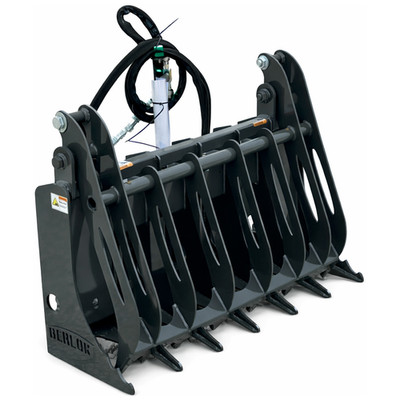 Berlon 48'' Mini Root Rake Brush Grapple Fits Mini Skid Steer Toro Kubota SCL USA